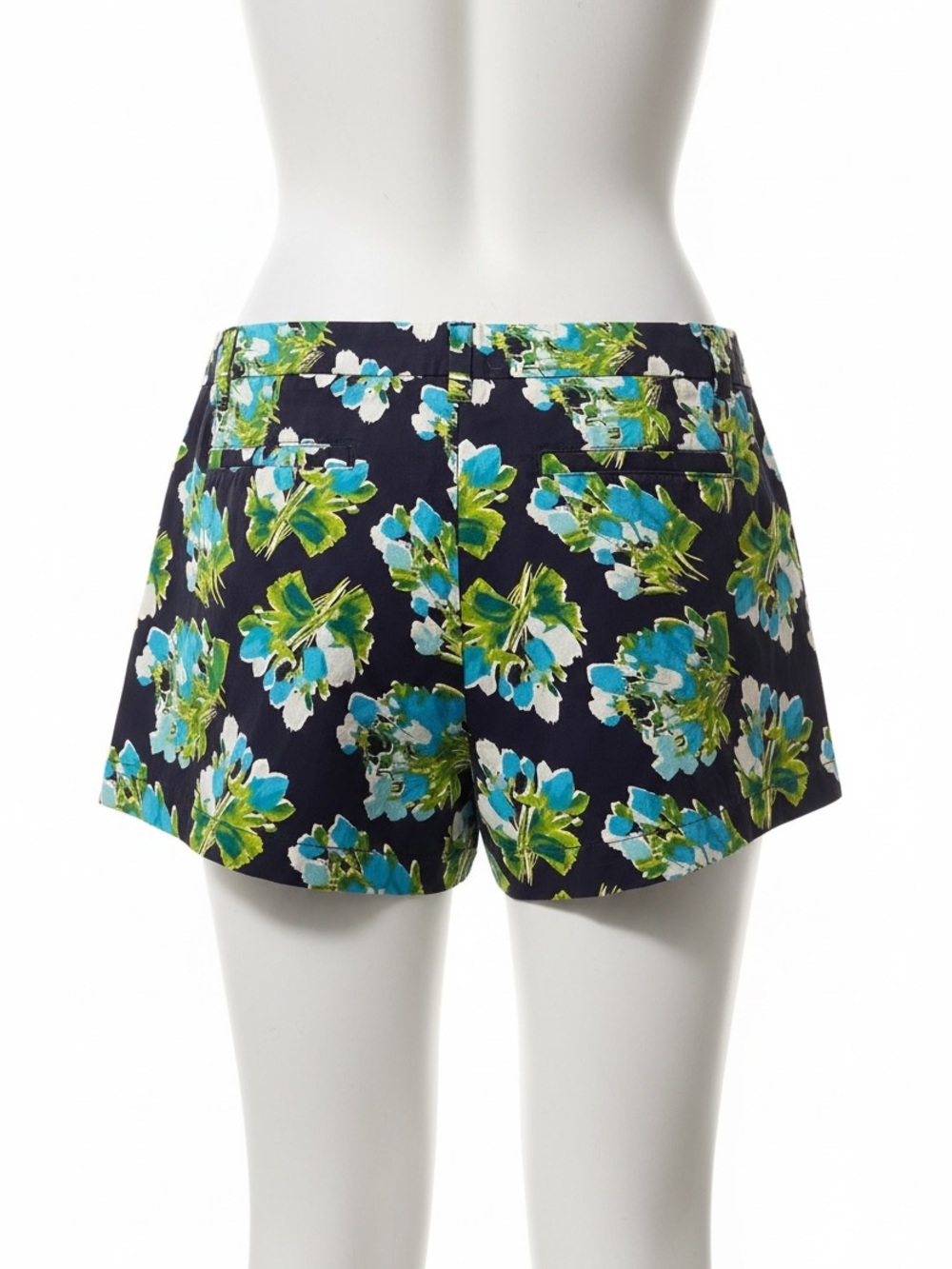 Merona Floral Print Summer Shorts in Black, Blue & Green - Picture 8 of 8